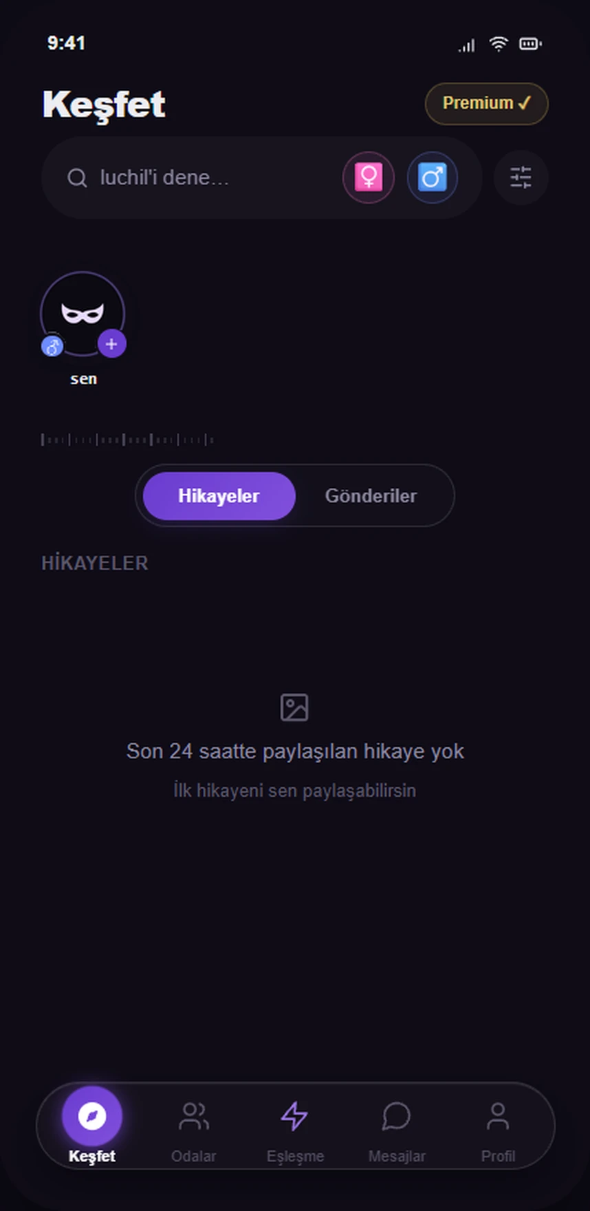 SafeX Keşfet ekranı